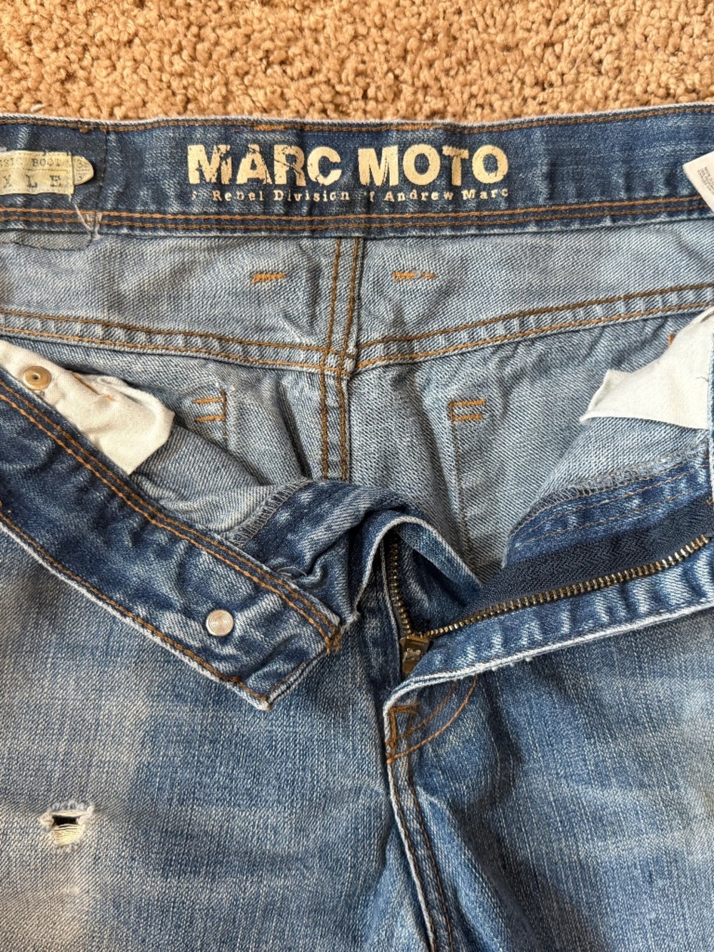 Mens Marc Moto Jeans